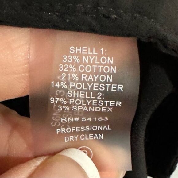 Calvin Klein black sleeveless floral lace overlay round neck blouse-L - Picture 3 of 5